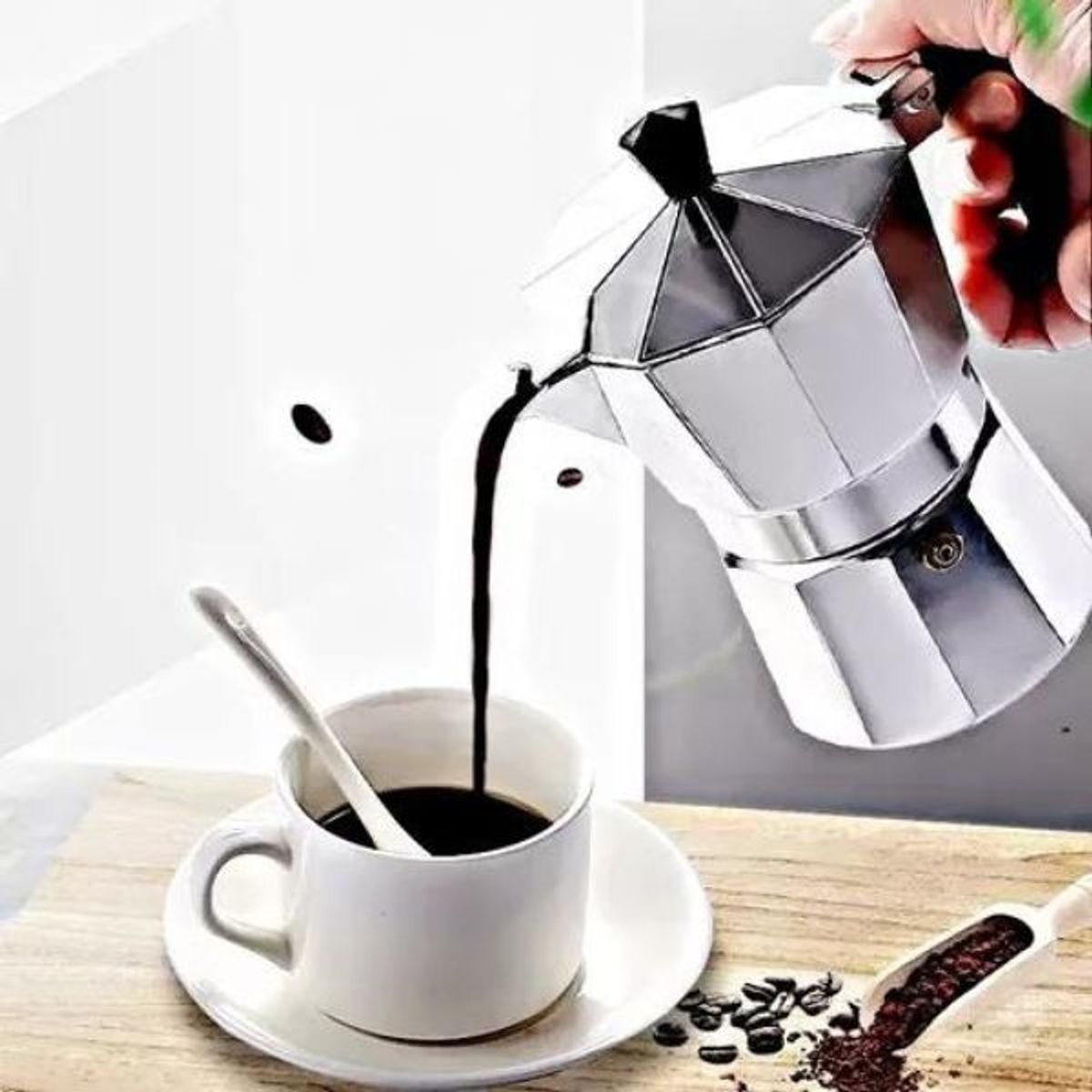 PENTHA - Cafetera Italiana Moka de 6 tazas 300 Ml Con Gran Sabor