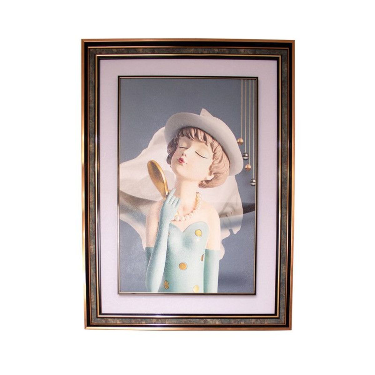 PANADECOR - Cuadro Arte Moderno Panadecor Con Figura De Niña En Mdf 74Cm