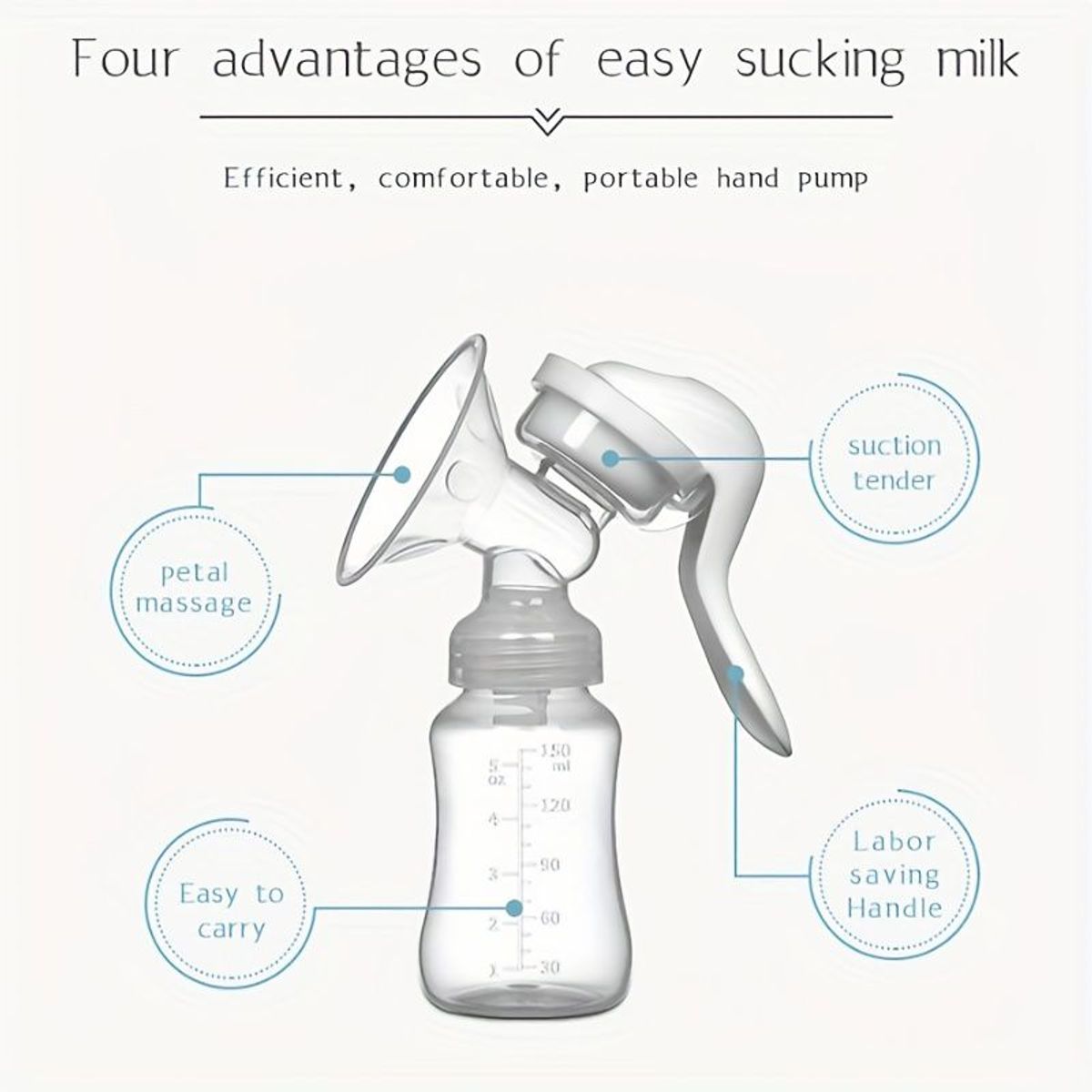 VATYERTY - Extractor de leche manual