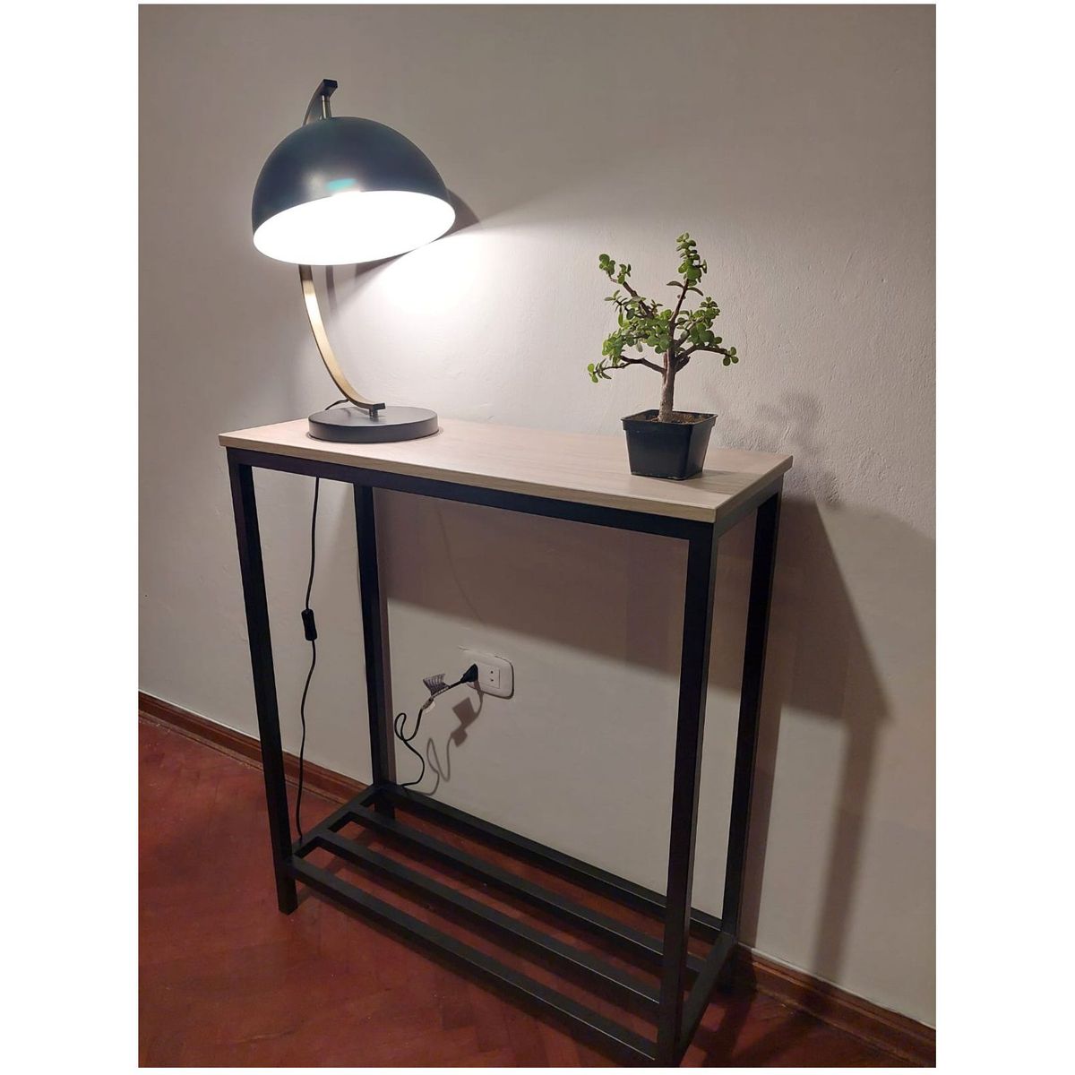 GENERICO - Recibidor color nacar de dos niveles 80x30x93 alt