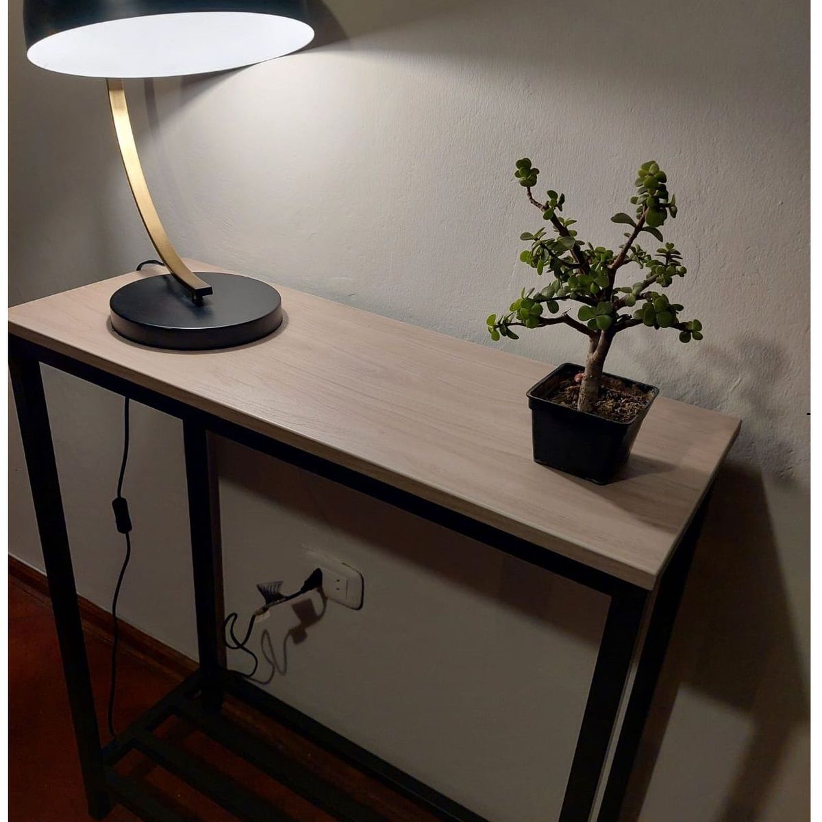 GENERICO - Recibidor color nacar de dos niveles 80x30x93 alt