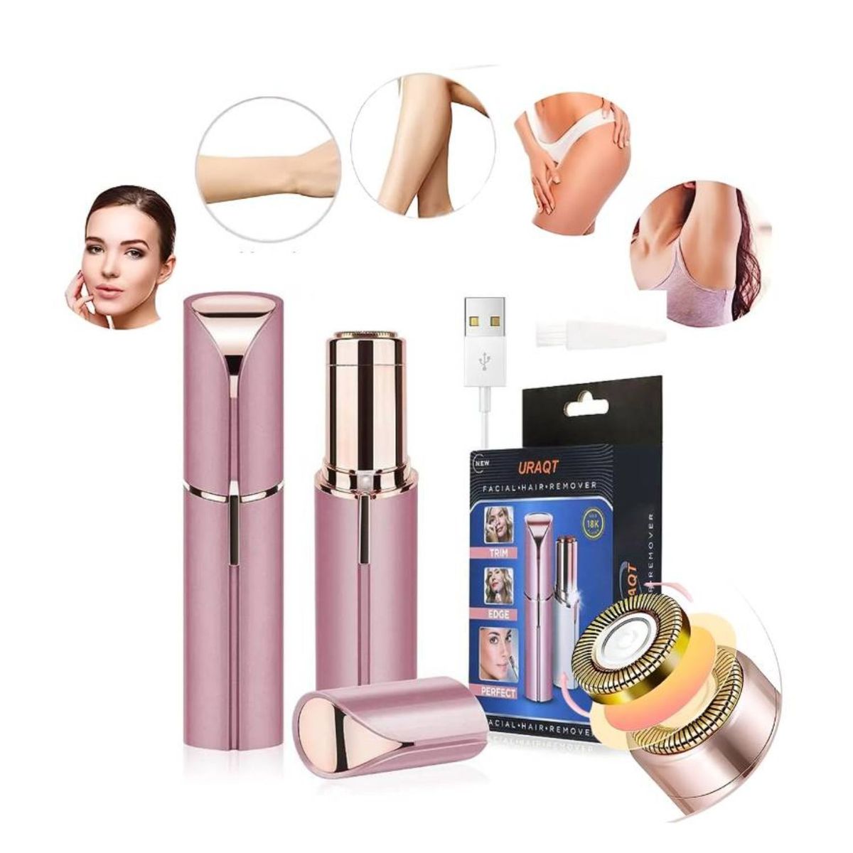 GENERICO - Depilador de rostro recargable