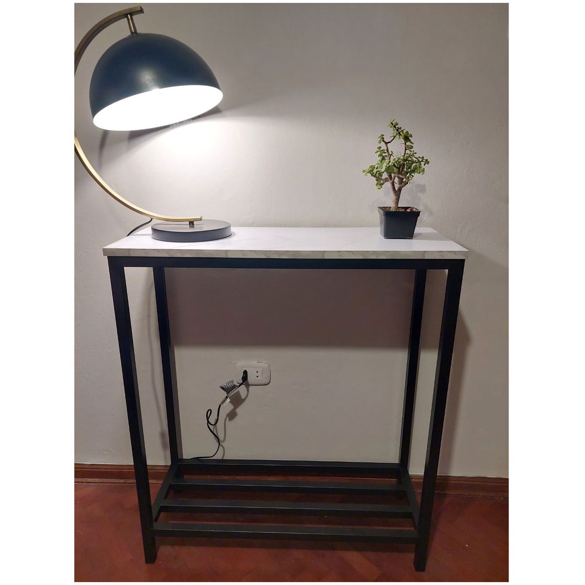 GENERICO - Recibidor color marmol de dos niveles 80x30x93 alt