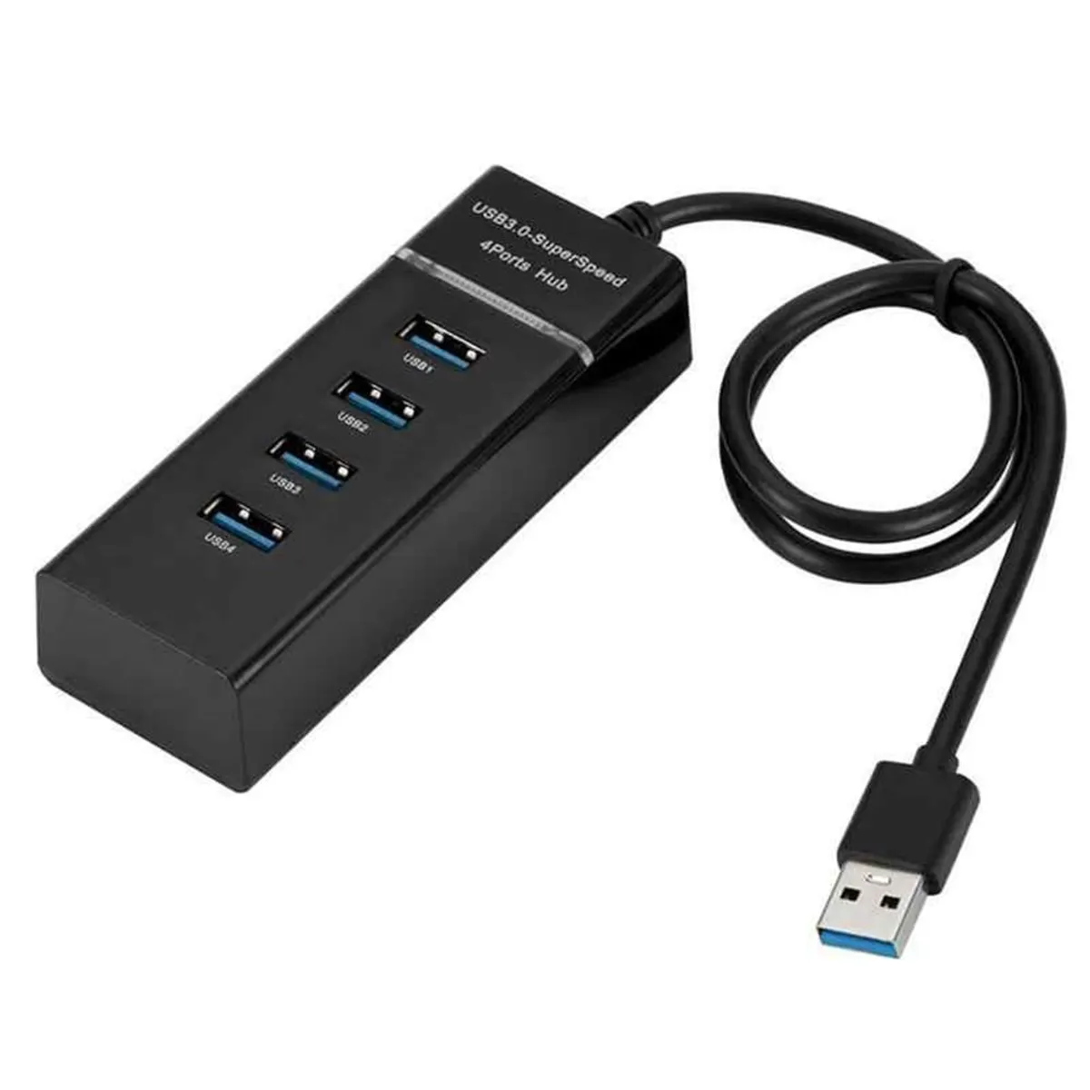 GENERICO - Adaptador De 4 Puertos USB 3.0 - Ampliador Hub