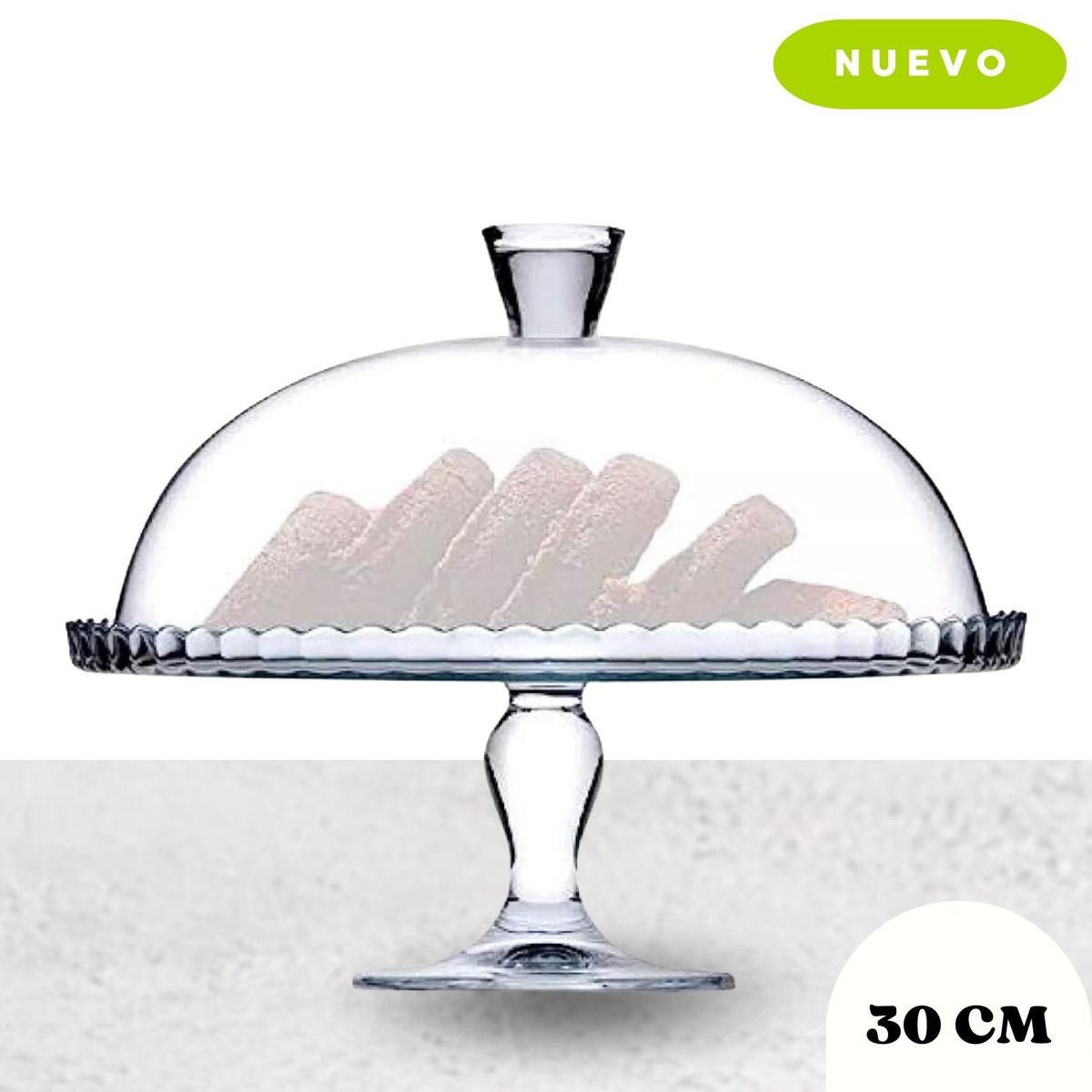 ICHIMATSU - Porta Torta de Acrílico 30cm