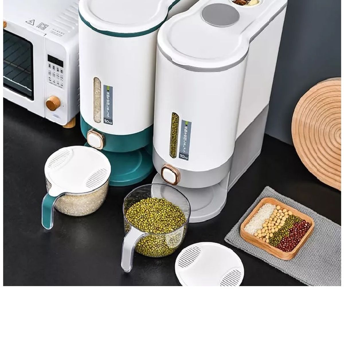 GENERICO - Dispensador de Arroz y Granos Capacidad 10 kg