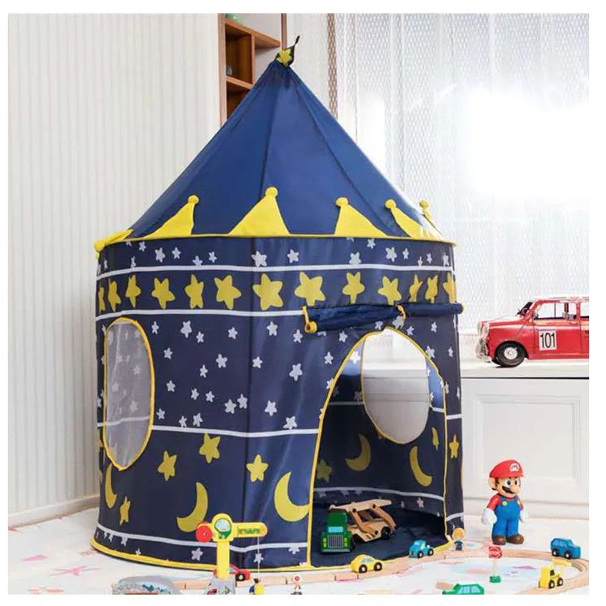 GENERICO - Carpa para niñas Castillo color Azul para niñas