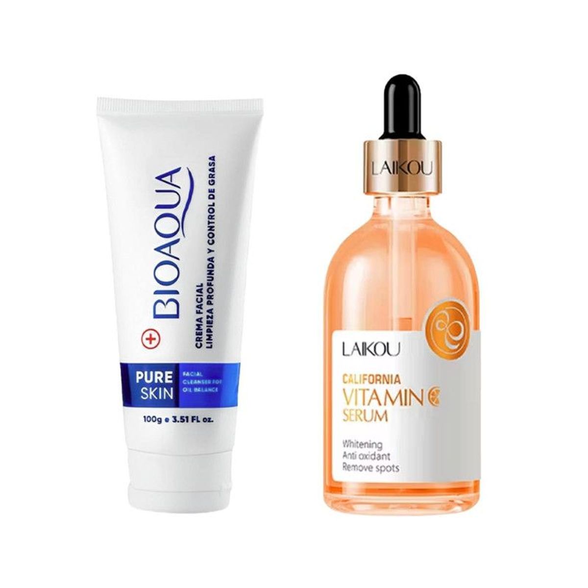 BIOAQUA - Crema Facial Antiacné Pure Skin +Serum Vitamina C California