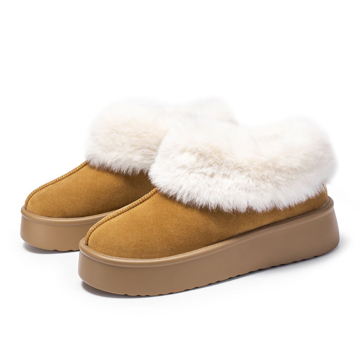 BLWOENS - Botas Blwoens Gamuza Café Para Mujer - Antiestáticas Y Con Puntera