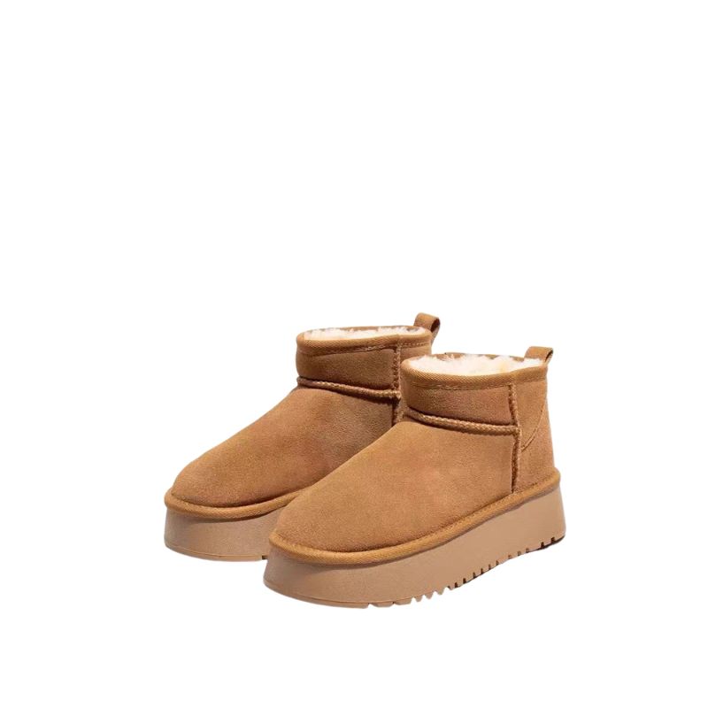 BLWOENS - Botas Blwoens Con Plataforma Café Para Mujer