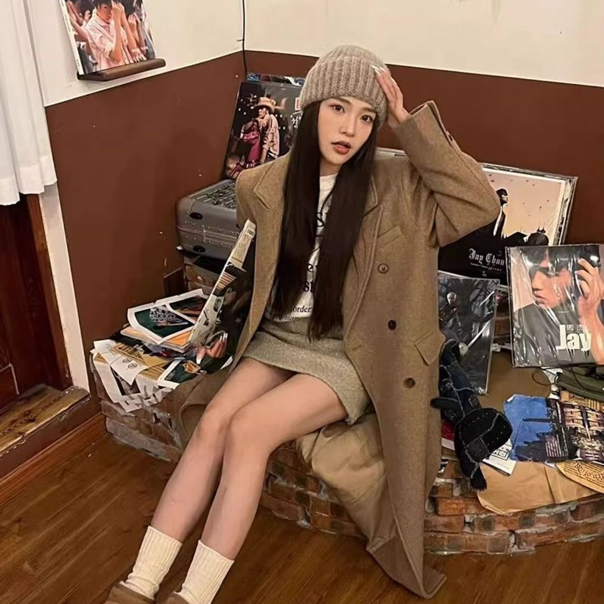 BLWOENS - Botas Blwoens Con Plataforma Café Para Mujer