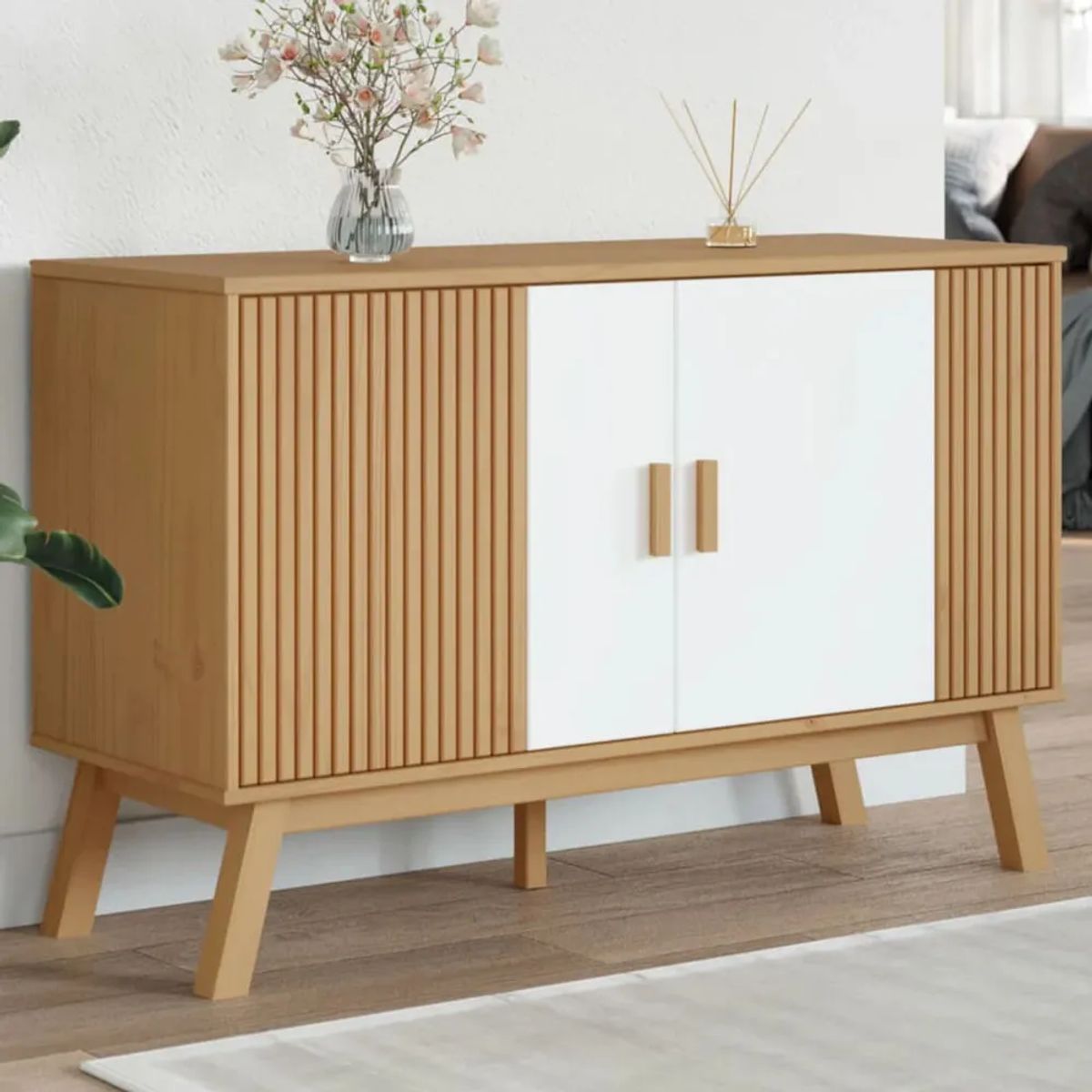 TU MESITA - Aparador Moderno Hilary color HayaBlanco TU MESITA 2 puertas