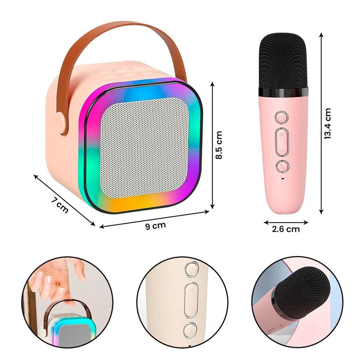 GENERICO - PARLANTE PORTATIL KARAOKE MINI