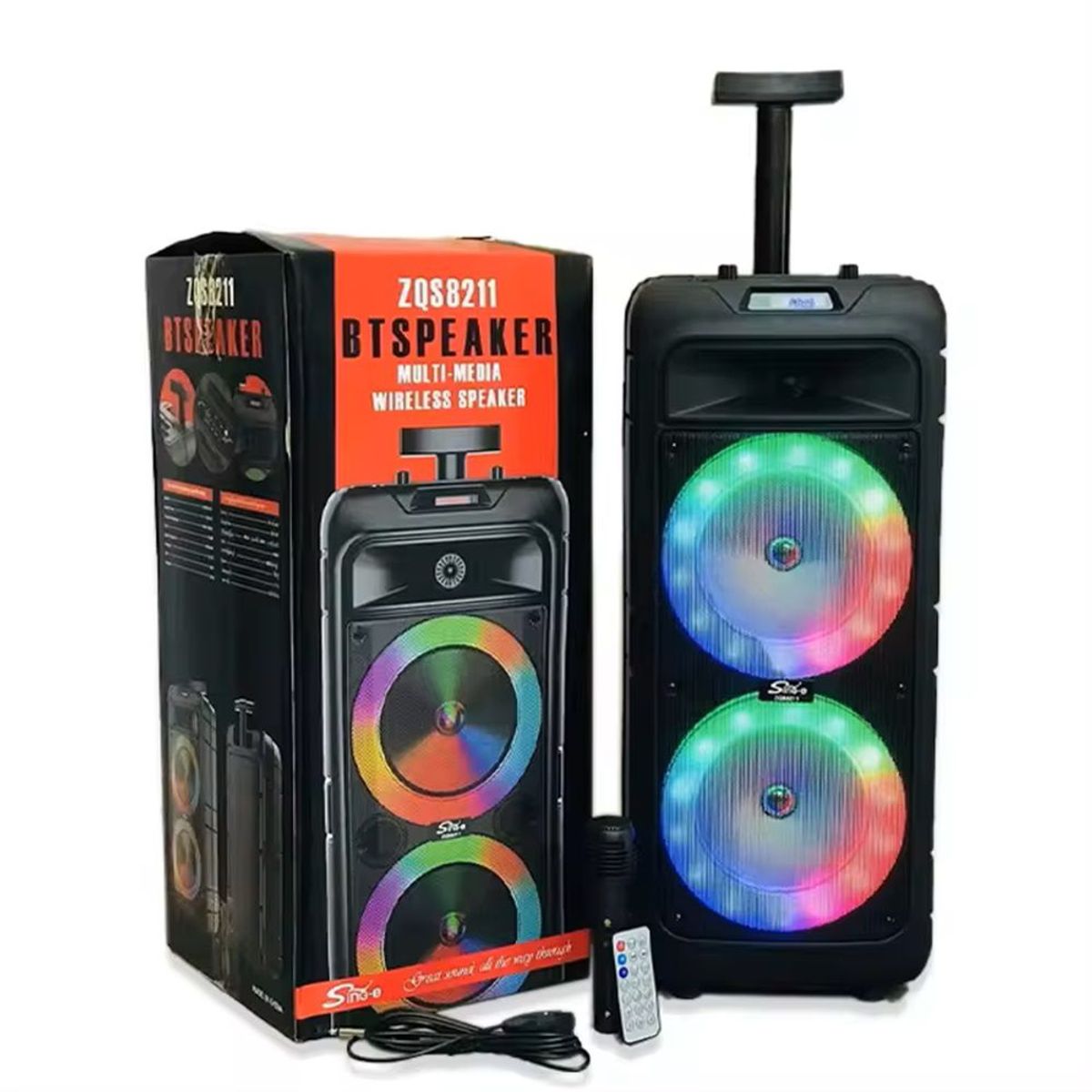 GENERICO - PARLANTE ZQS-8211 CON SONIDO ESTEREO