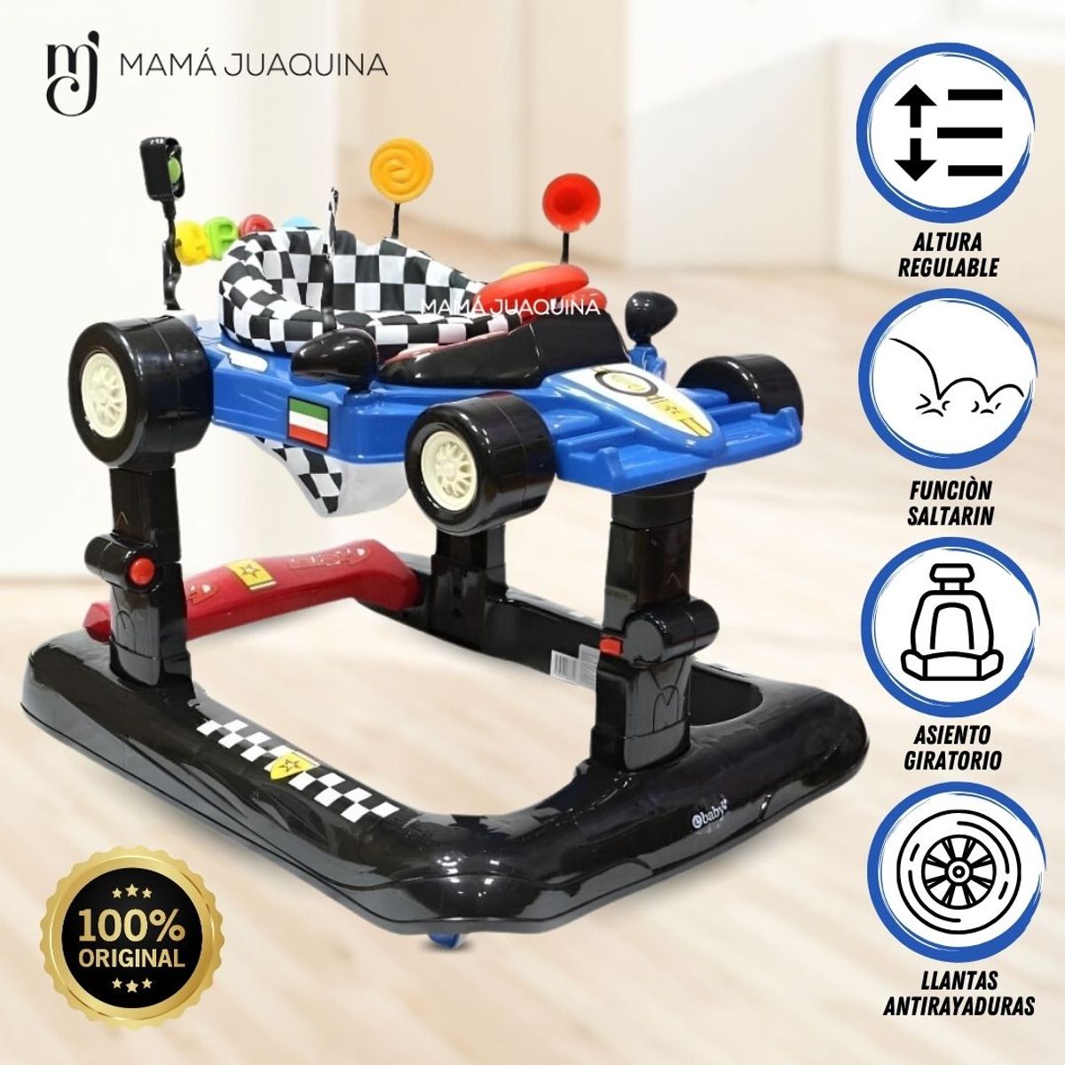 EBABY - Andador Caminador «BERNOULLI» Edición Limitada Blue