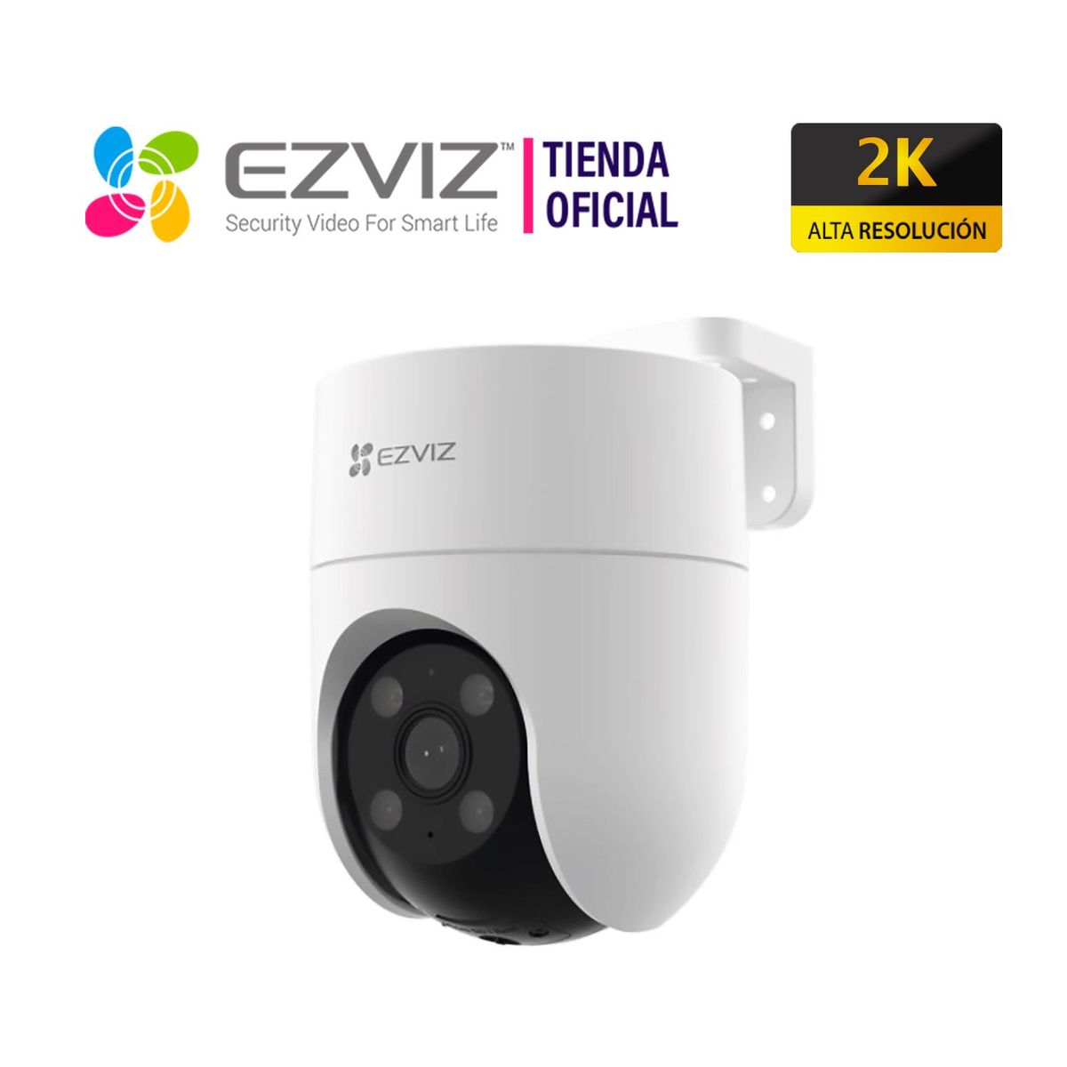 EZVIZ - Cámara Seguridad Wifi H8C 3MP 2K Ezviz Giratoria 360°Inteligente