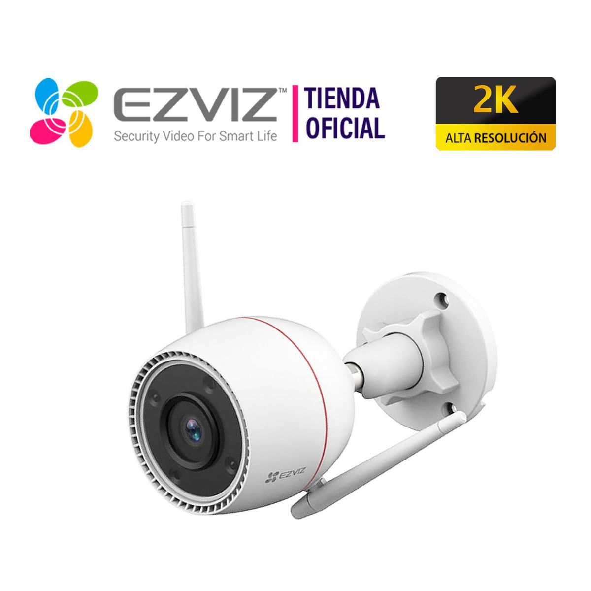 EZVIZ - Cámara Seguridad Wifi Exterior H3C 3MP Ezviz IP67 Noche Color
