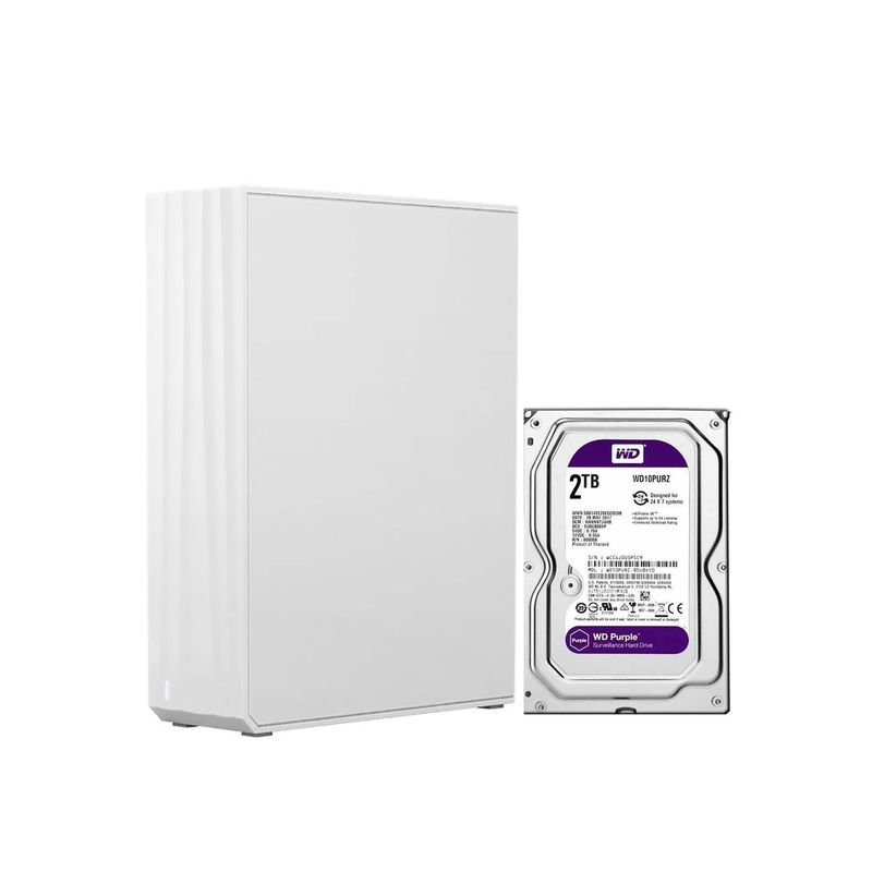 EZVIZ - R5C NAS Ezviz Gestión de almacenamiento doméstico 8 Canales DISCO 2TB