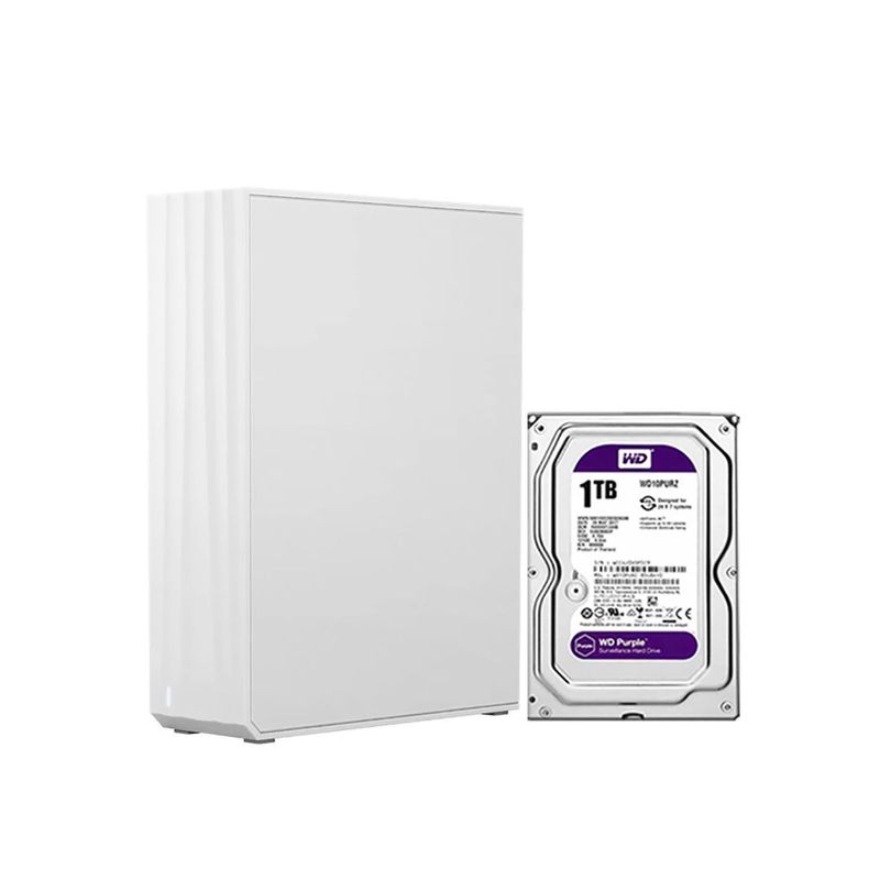 EZVIZ - R5C NAS Ezviz Gestión de almacenamiento doméstico 8 Canales DISCO 1TB