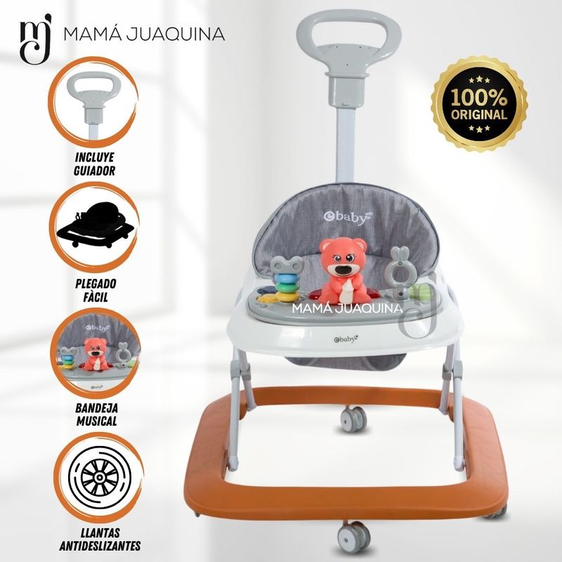 EBABY - Andador con Bandeja Musical «FALL GUYS» Orange