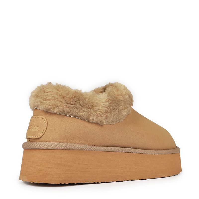 Pantuflas Babuchas Bata Silvia Beige Mujer BATA