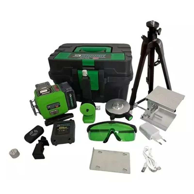 GENERICO - Nivel Láser De 16 Líneas LASER LEVEL 4D-D16A + TRIPOD (BLACK) 1.5M SAIYAN