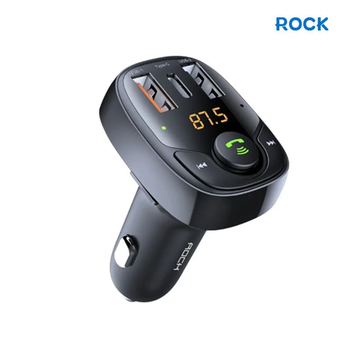 ROCK - Cargador de Carro ROCK B301 Carga Rapida 36W iPhone 15 Samsung Xiaomi Huawei