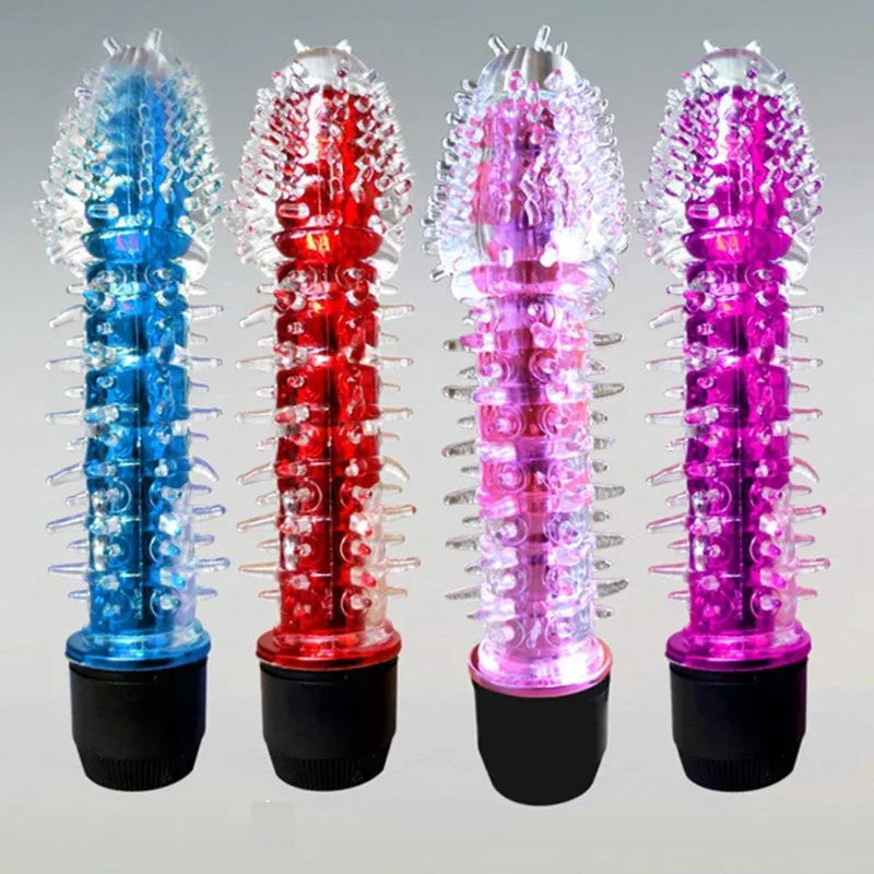 GENERICO - Consolador Dildo Vibrador Juguete para Adultos a Pilas con Puas