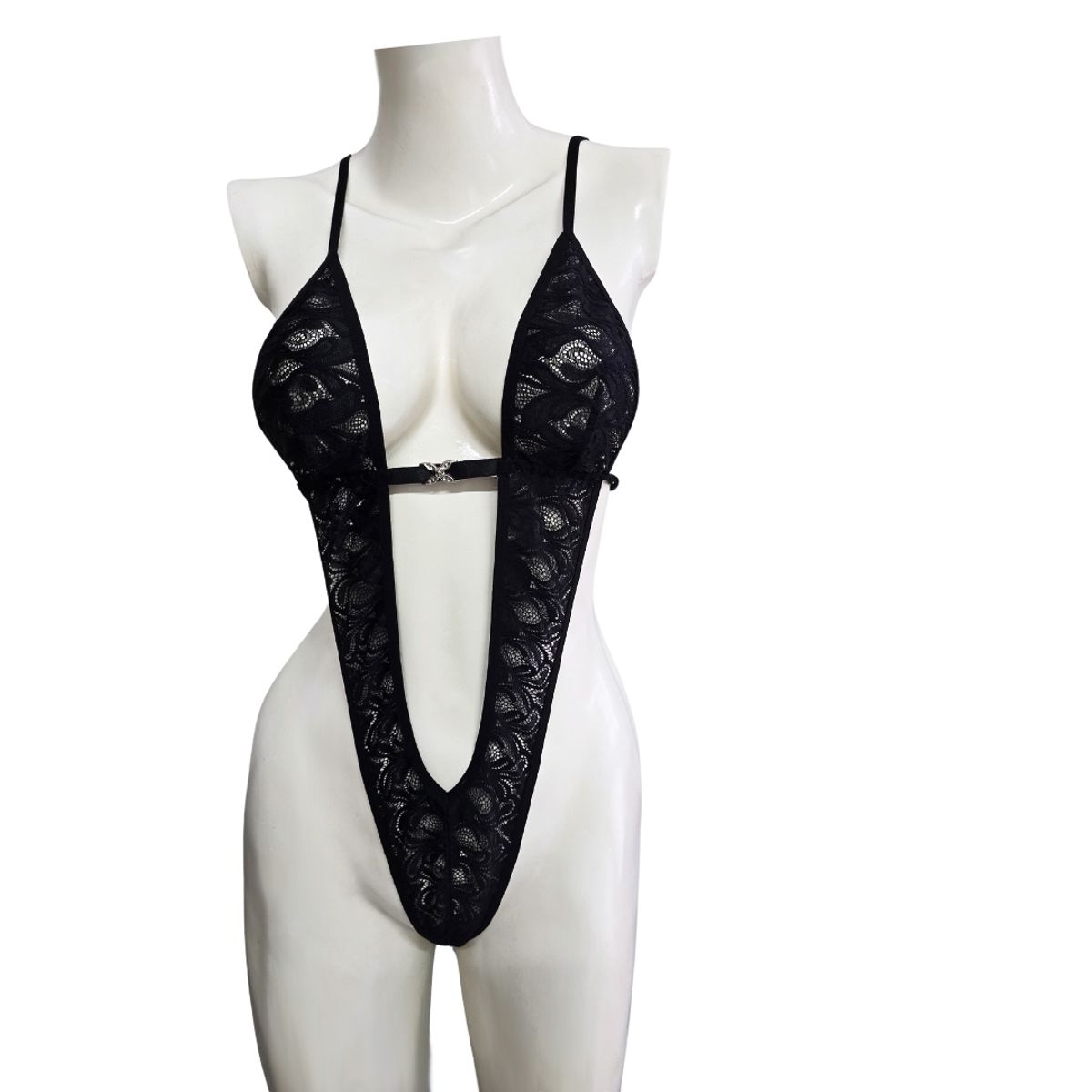 GENERICO - Body oTeddy ISA de Encaje Lencería Tipo Hilo o Tanga