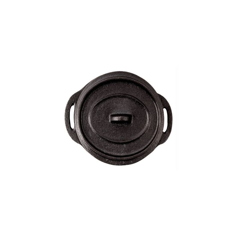 LUGANO - Cacerola mini hierro fundido 10 cm redonda con tapa - Lugano
