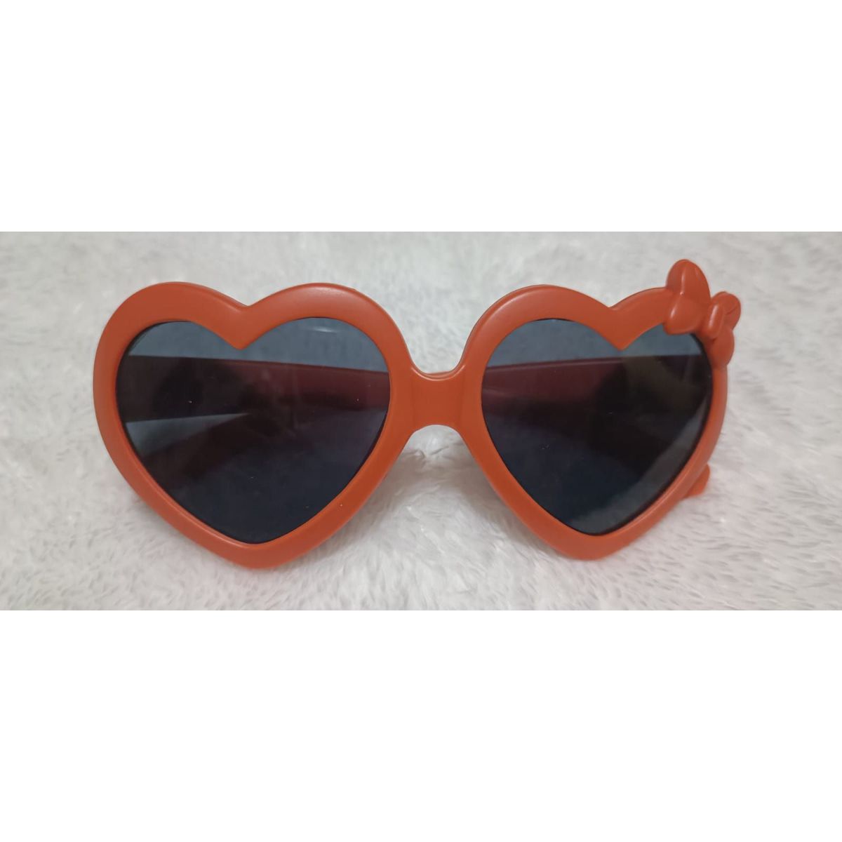 GENERICO - Gafas de Sol para Niñas en Forma de Corazón con Lazo_.