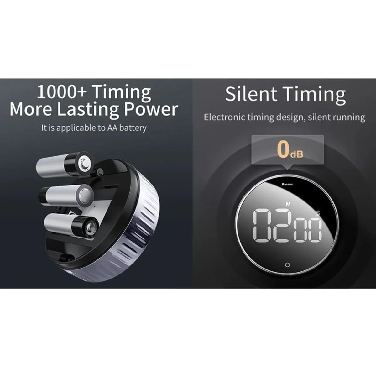 BASEUS - Temporizador Heyo Baseus Giratorio Timer Cuenta Regresiva