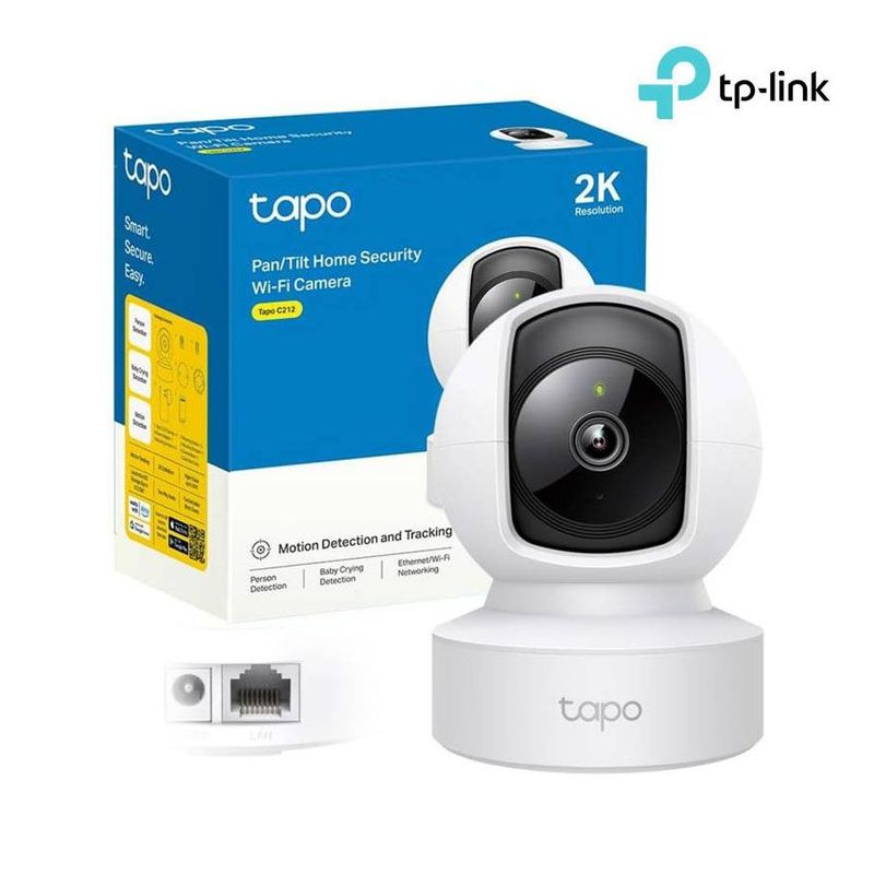 TP LINK - Camara de vigilancia Wi-Fi Ethernet TP-Link Tapo C212 360° 2K Hasta 512GB