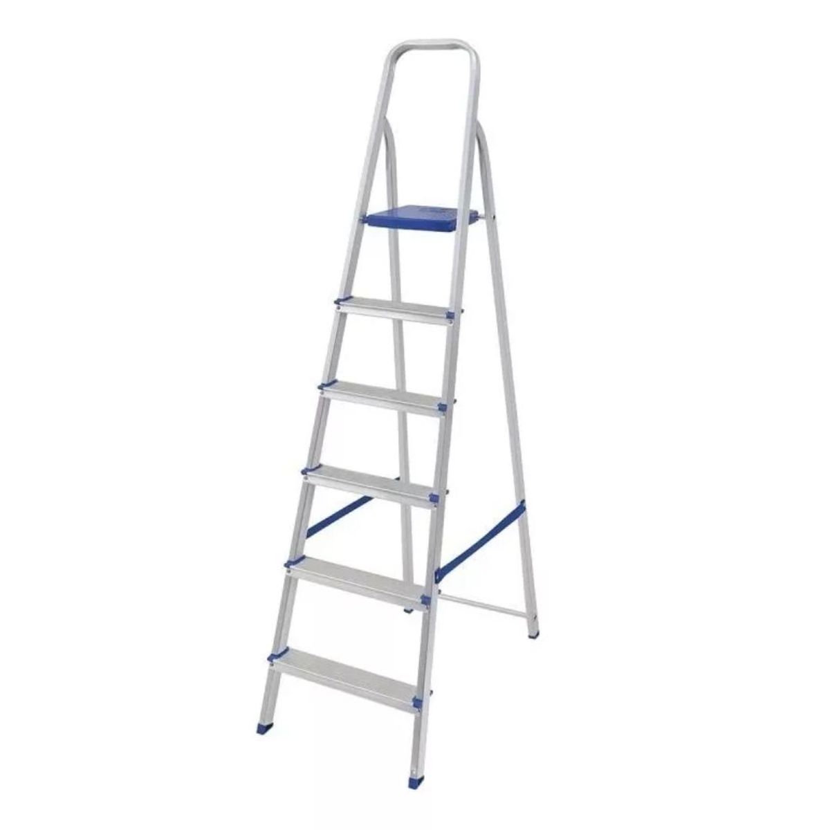 INSPIRA MARKET - Escalera plegable de metal 6 niveles