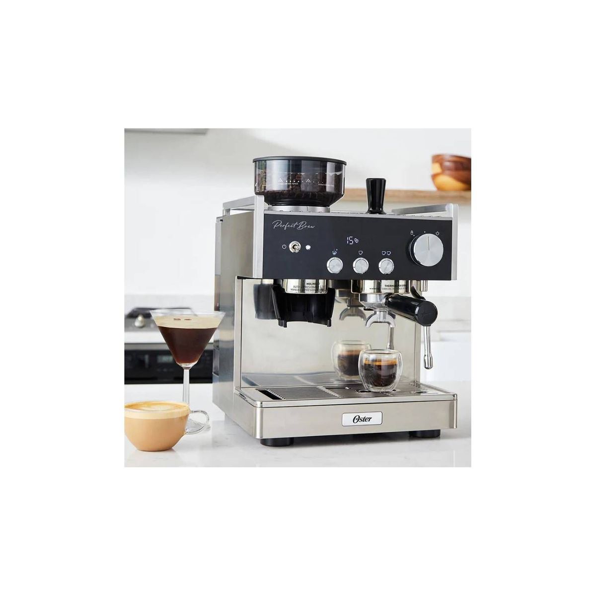 OSTER - Cafetera para Espresso Perfect Brew BVSTEM7400