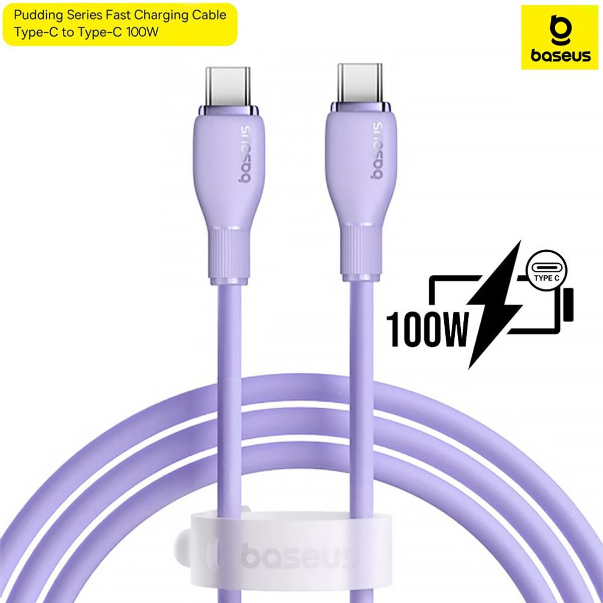 BASEUS - Baseus Cable USB-C a USB-C 100W 480Mbps Fast Charger