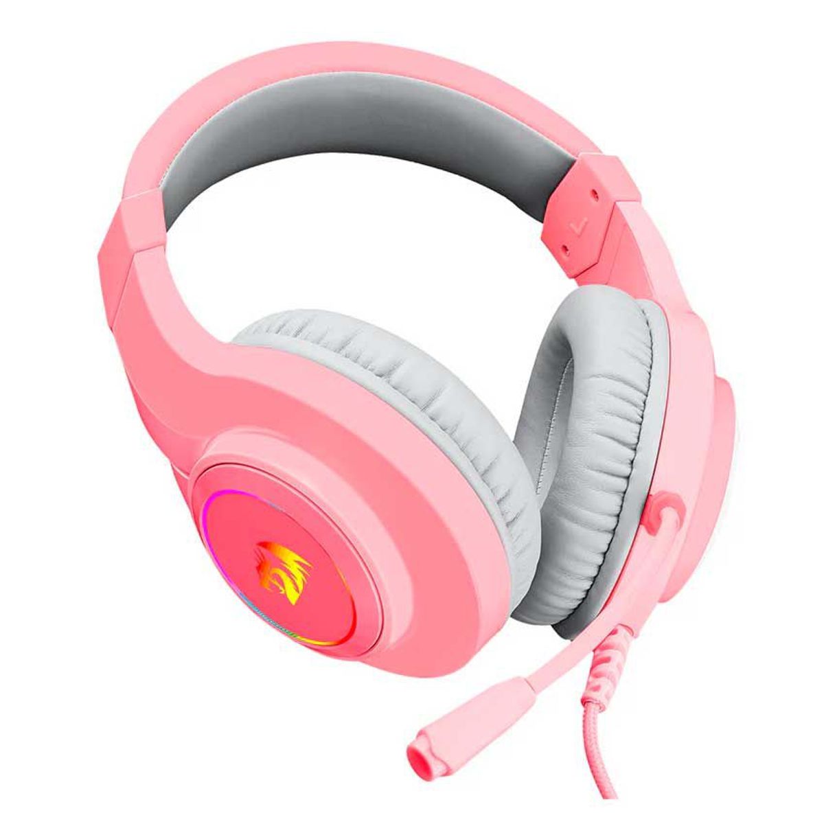 REDRAGON - AUDIFONO REDRAGON HYLAS H260 35MM ESTEREO RGB ROSADO
