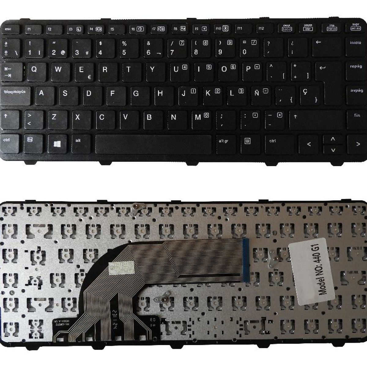 GENERICO - TECLADO PARA LAPTOP HP G0 440 G1 440 445 G1 G2 640 645 CON FRAME