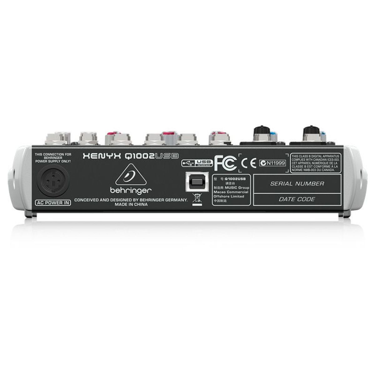 BEHRINGER - Mezclador Analoga Profesional Behringer Xenyx Q1002USB