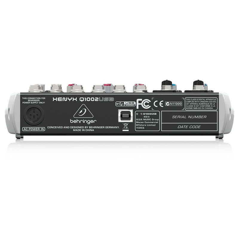BEHRINGER - Mezclador Analoga Profesional Behringer Xenyx Q1002USB