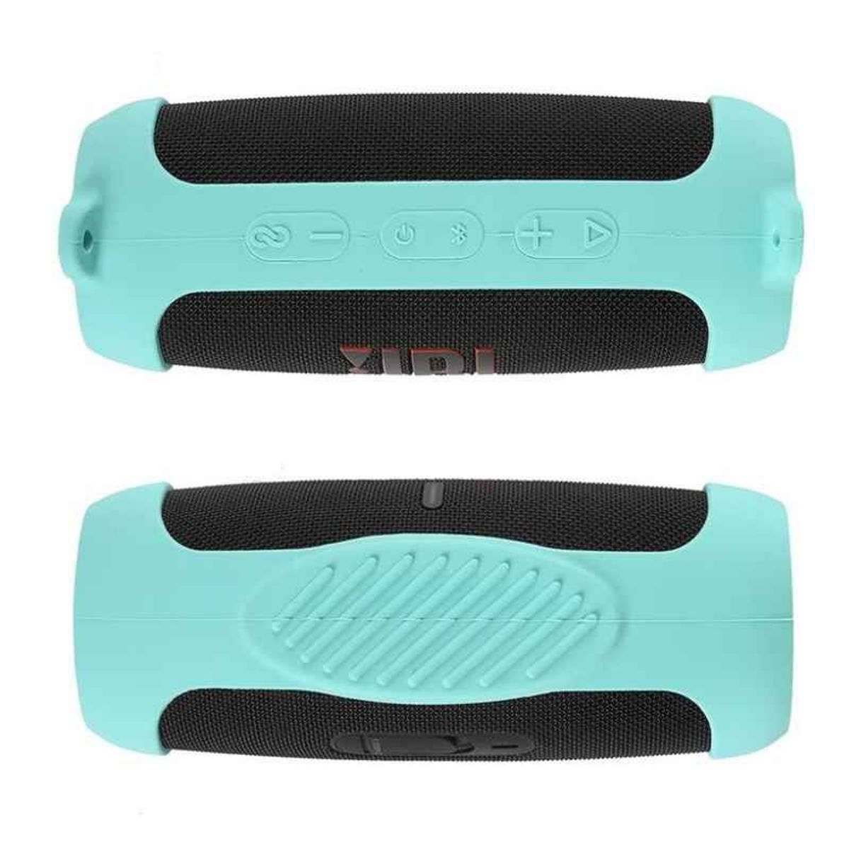 GENERICO - FUNDA CASE PROTECTOR SILICONA PARA JBL CHARGE 5 COLOR VERDE CIAN