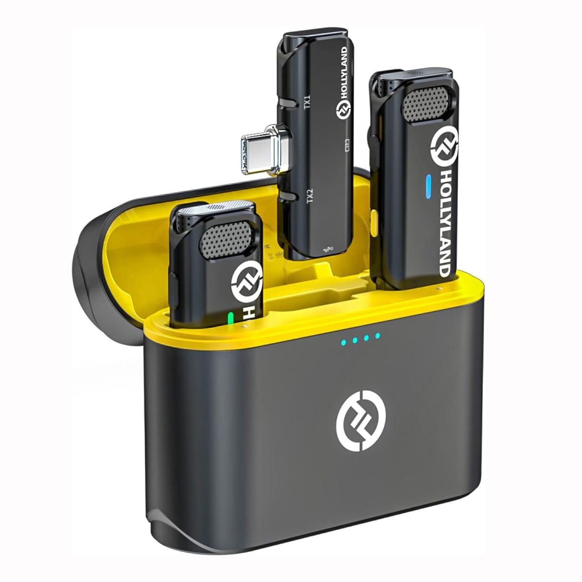 GENERICO - Hollyland Lark C1 Micrófono Inalámbrico 24Ghz Doble USB-C