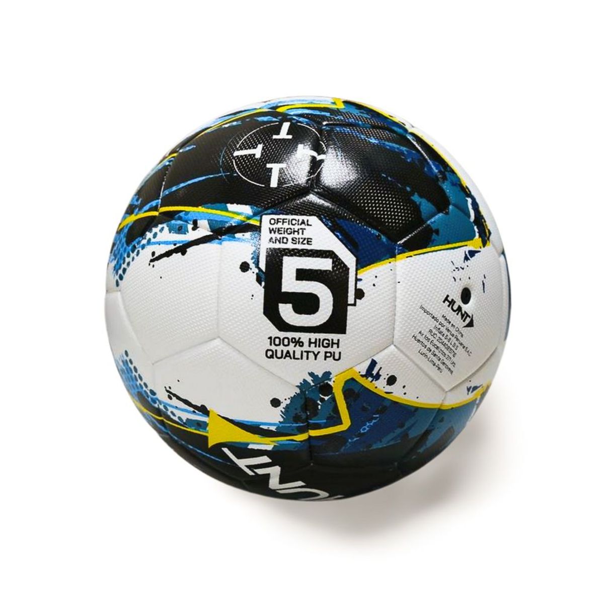 HUNT - HUNT Balón de Fútbol Titan Azul N° 5