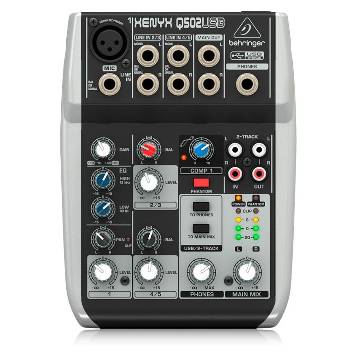 BEHRINGER - Mezclador Analoga Profesional Behringer Xenyx Q502USB