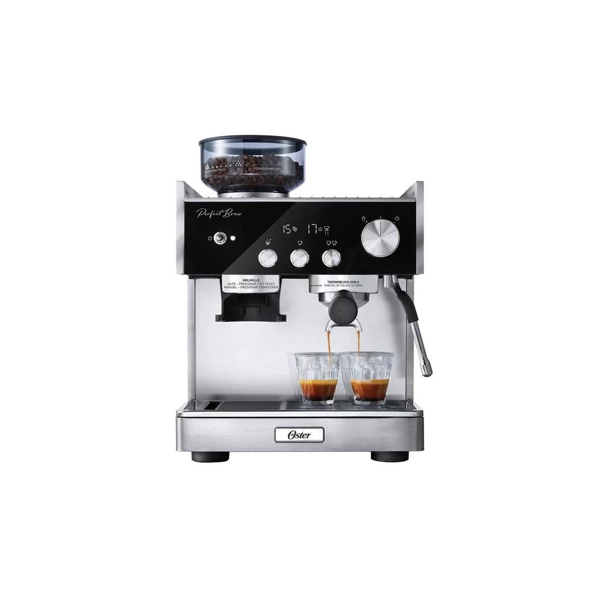 OSTER - Cafetera para Espresso Perfect Brew BVSTEM7400