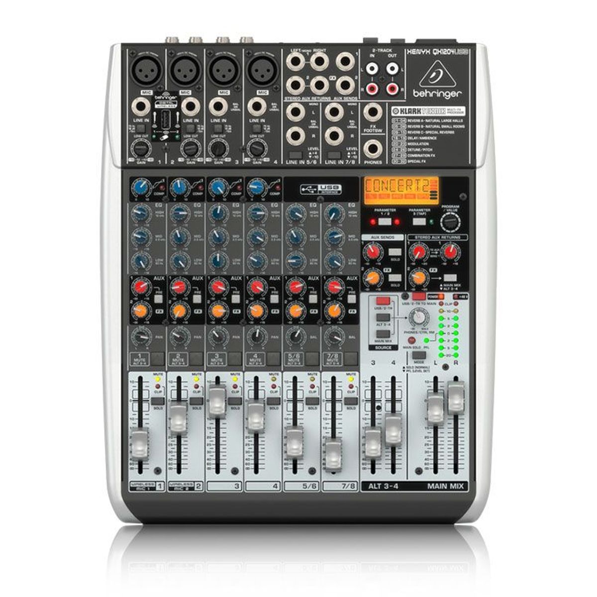 BEHRINGER - Mezclador Analoga Profesional Behringer Xenyx QX1204USB