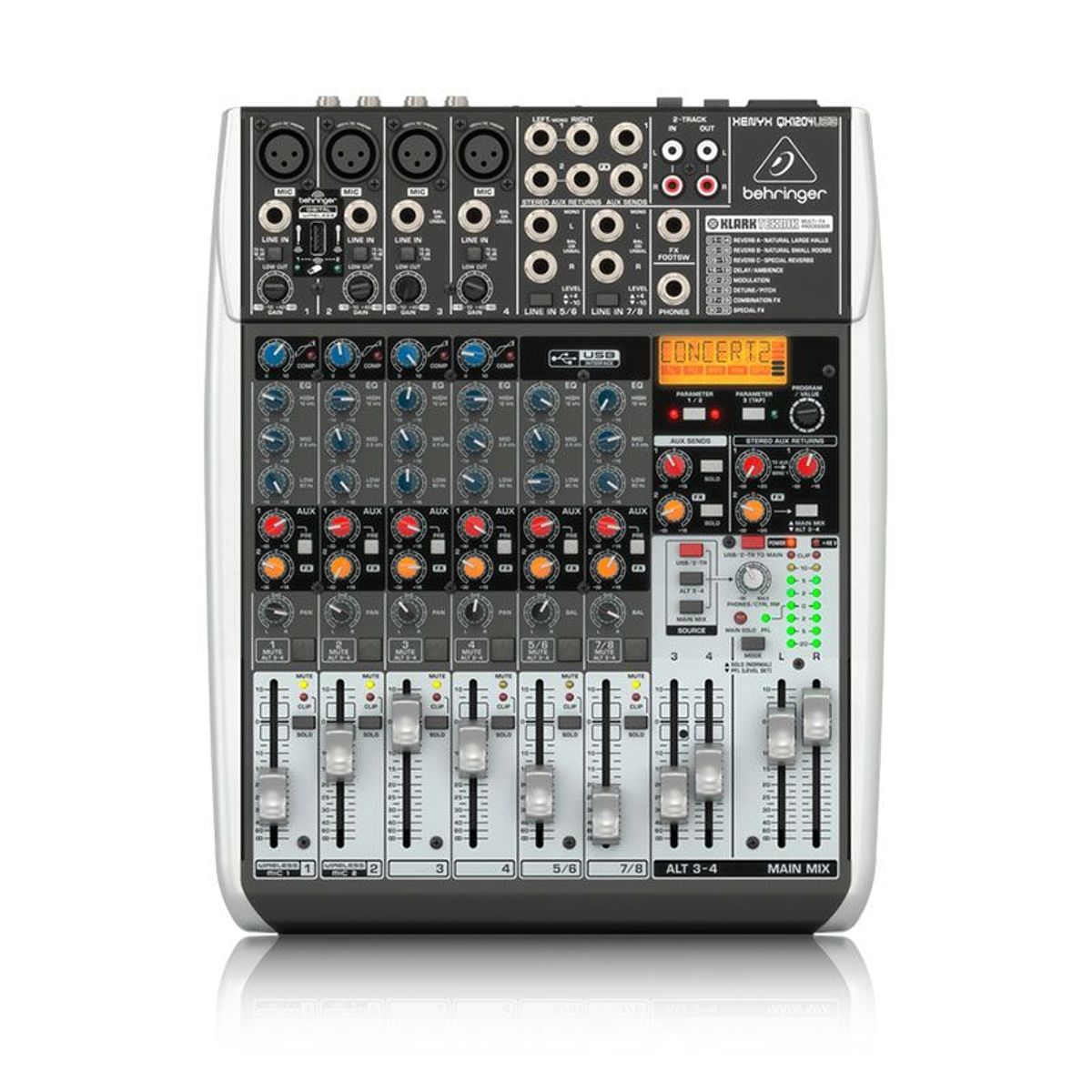 BEHRINGER - Mezclador Analoga Profesional Behringer Xenyx QX1204USB