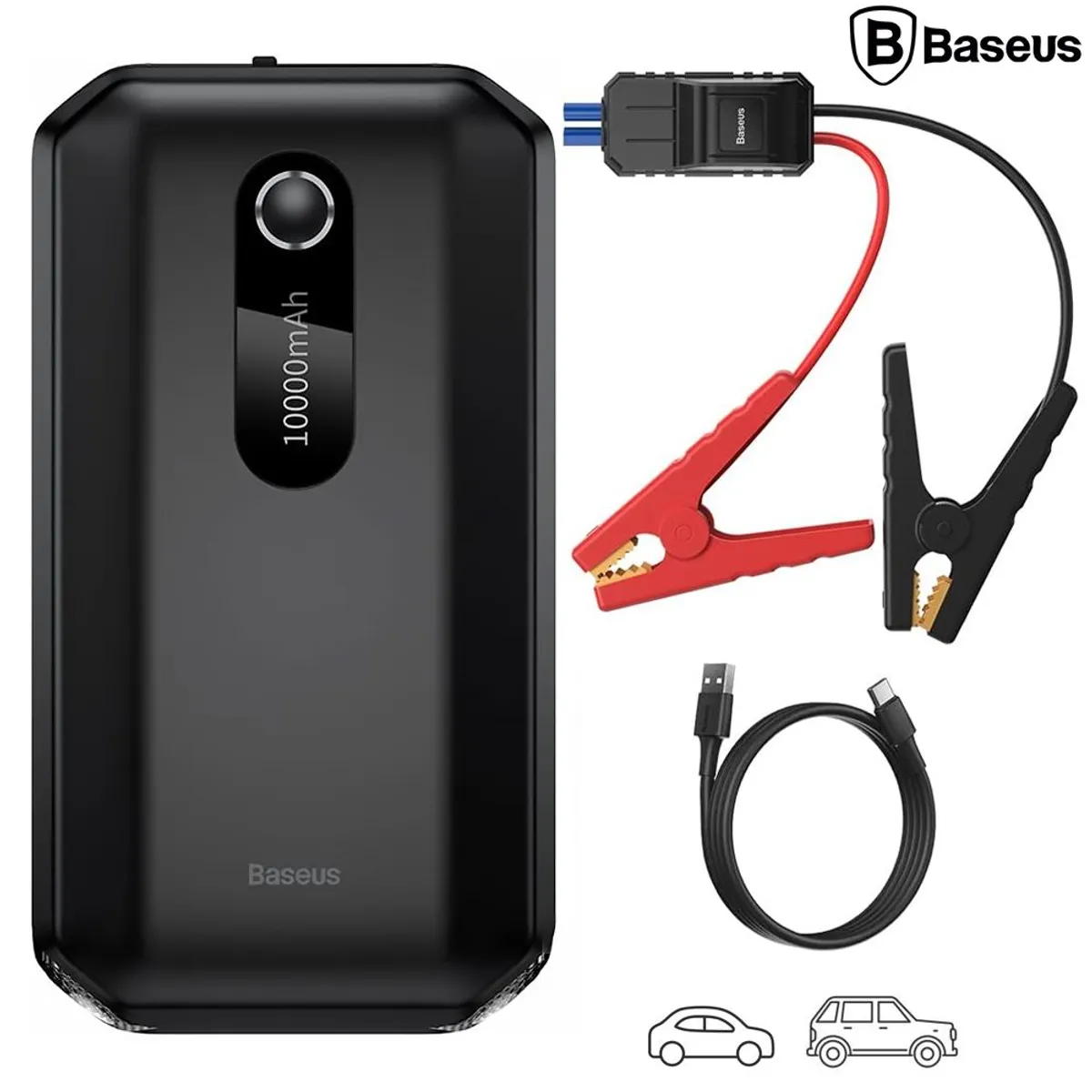 BASEUS - Arrancador Portatil Bateria 12V Para Autos y Suv Jumper
