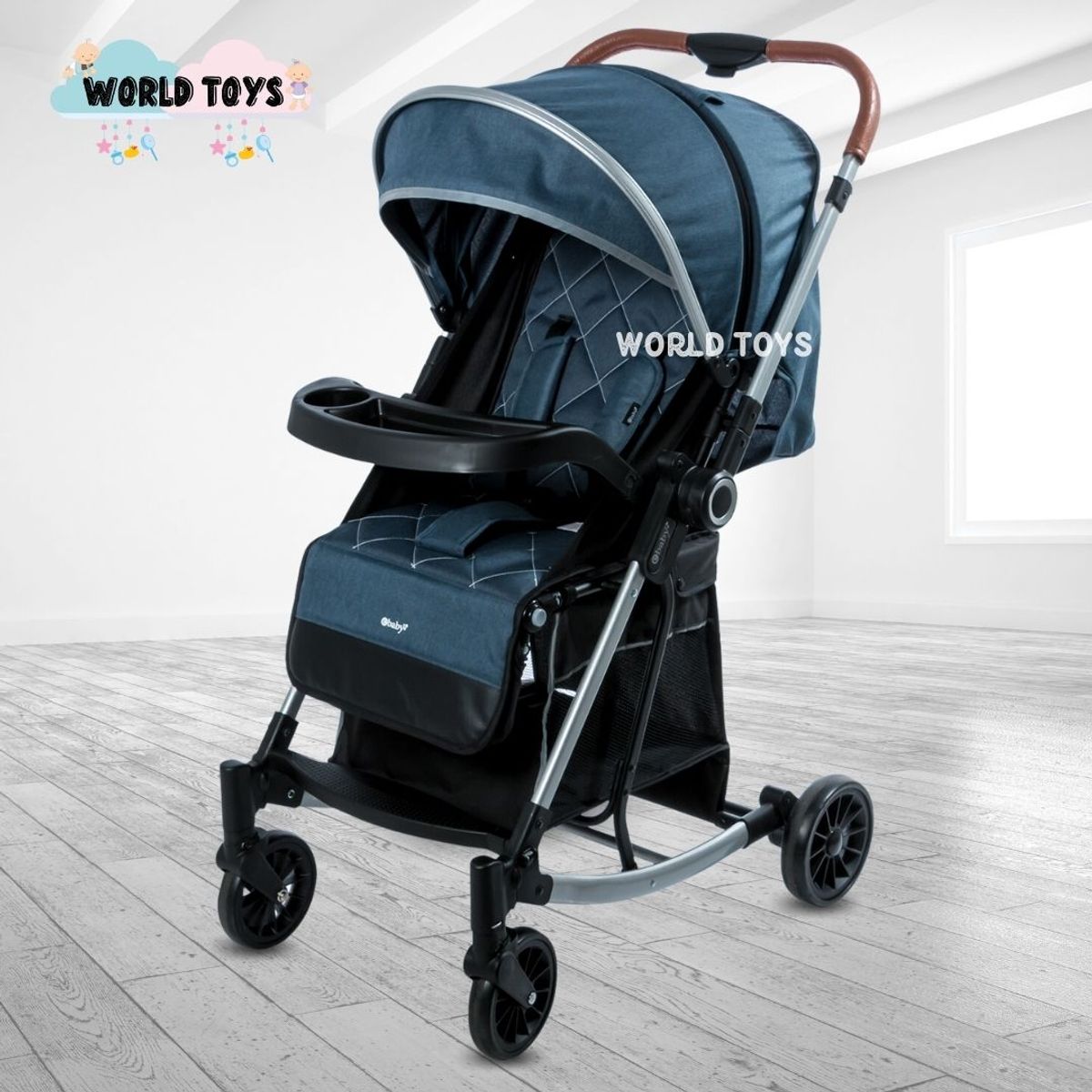 EBABY - Coche Mecedora de Lujo «EXUTOIRE» Blue