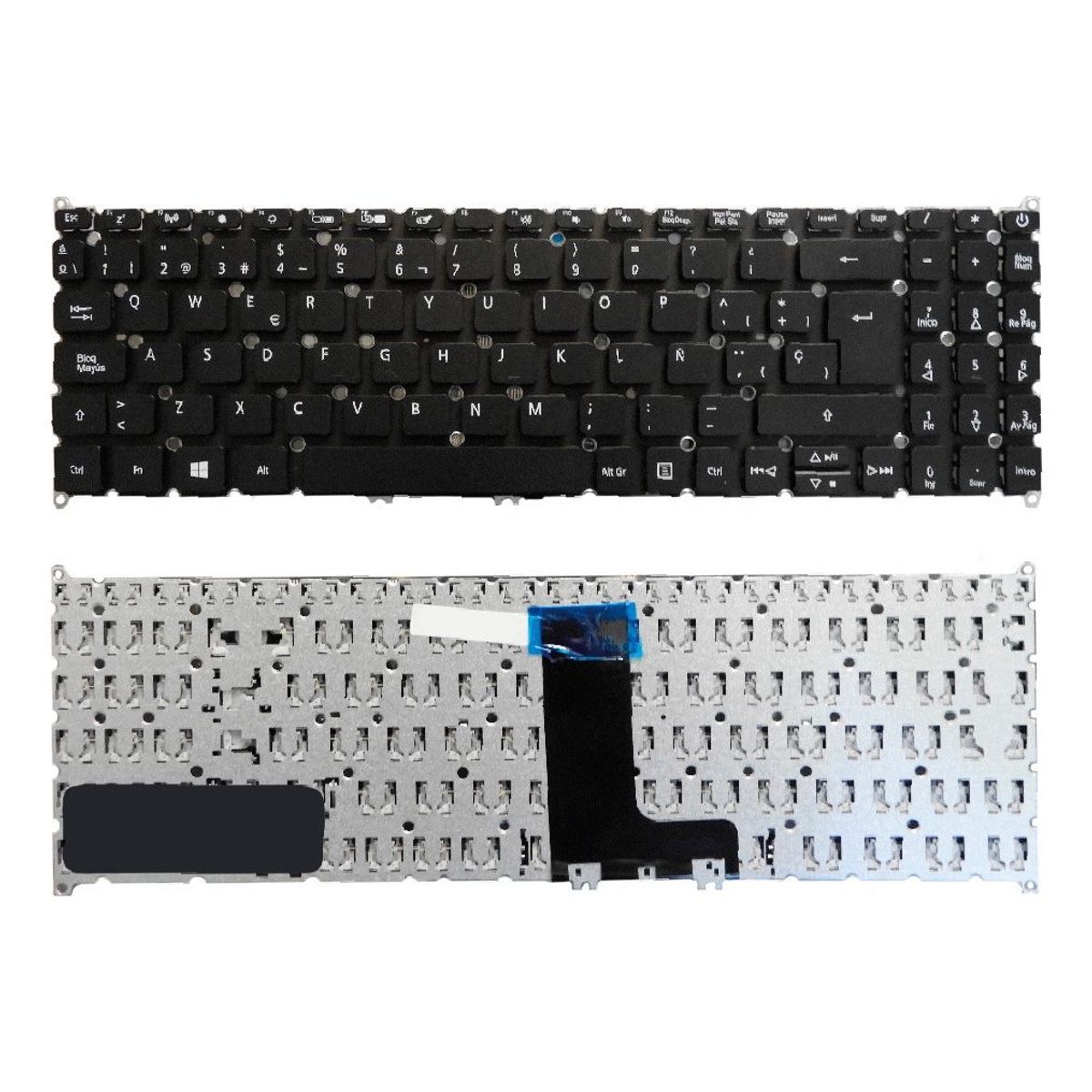 GENERICO - TECLADO PARA LAPTOP ACER N18Q13 A515 5 A315 CON ENCENDIDO 3 FILAS